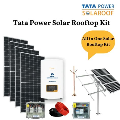 Tata Solar Rooftop System for Home: Complete Set Solar Panel, Inverter, BOS System Earthing ...