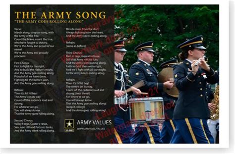 US Army The Army Song 2018 Poster | eBay