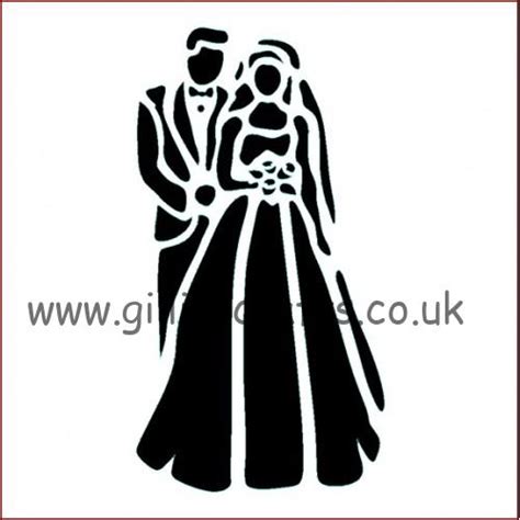 Masking Stencils Imagination Crafts - Bride & Groom - Gillies Crafts & Gifts