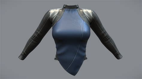 Female Sci- Fi Uniform Jacket - Buy Royalty Free 3D model by 3dia ...