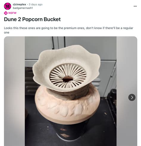 Dune 2 Sandworm Popcorn Bucket | Know Your Meme