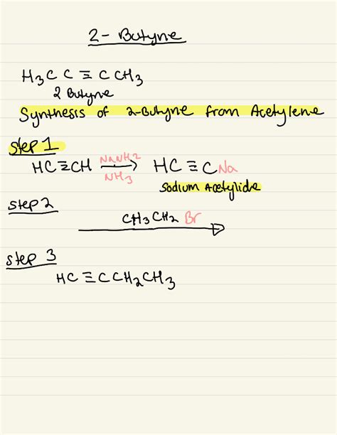 Solved 2- Butyne Носся с cң, 2 Фле Synthesis of 2-Butyne | Chegg.com