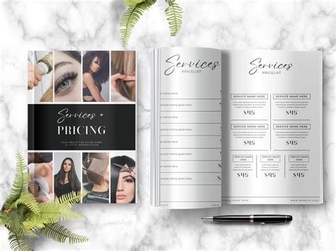 Beauty pricelist, Price list, Ebook pricelist template, Hair price list, DIY price list, Salon ...