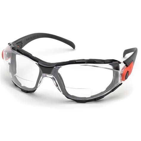 Black Frame Foam | Elvex Bifocal Safety Glasses