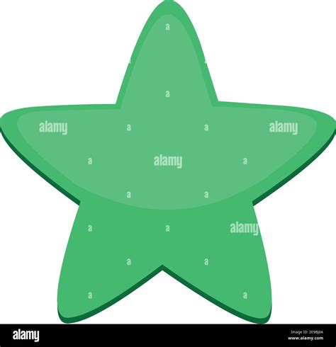 Vector illustration of a green star emoticon Stock Vector Image & Art - Alamy