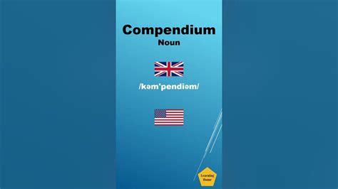 Compendium meaning pronunciation and synonyms #Shorts - YouTube