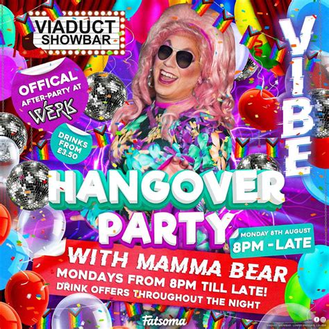 Hangover Vibe - With Mamma Bear (Free Entry) at Viaduct Showbar, Leeds ...