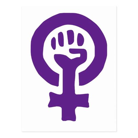 Feminism Symbol Postcard | Zazzle