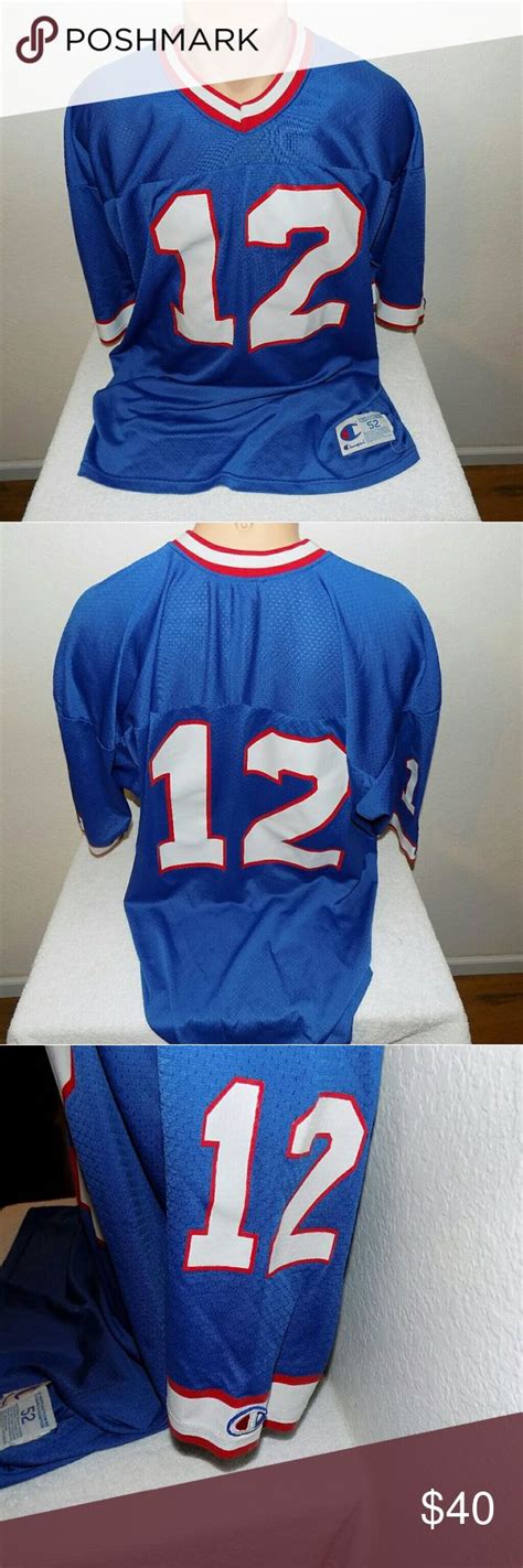 Vintage Champion Jim Kelly Jersey A12 | Vintage shirts, Vintage ...