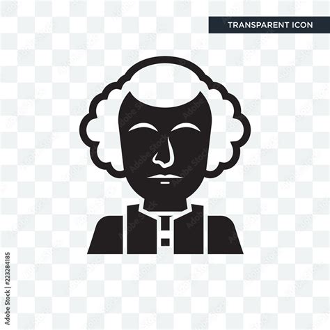 George washington vector icon isolated on transparent background, George washington logo design ...