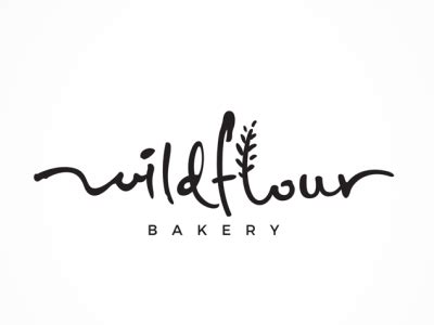 Custom Logo Design for wild flour bakery by Alexander Smith on Dribbble