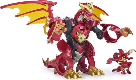 Buy Bakugan, Dragonoid Infinity Transforming Action Figure with Exclusive Fused Ultra and 10 ...