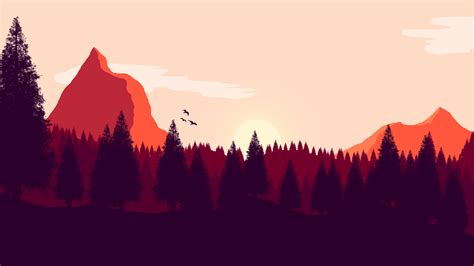 ArtStation - Flat Background Mountains