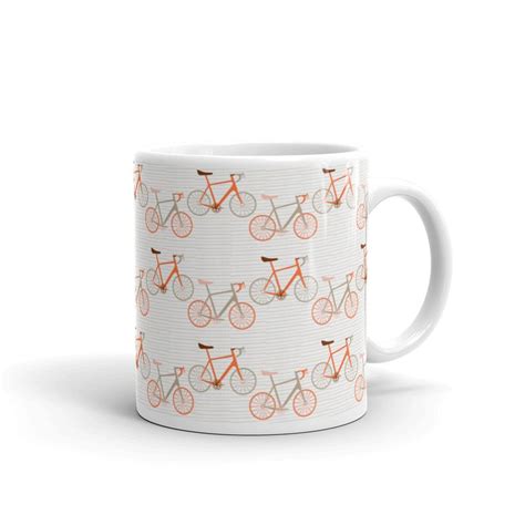 Bicycle Mug Gift for Cyclist Bike Lover Coffee Cup Orange | Etsy | Mugs, Bicycle lover gifts ...