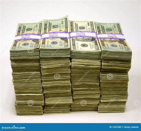 Stacks Of Money Stock Photos - Image: 1447383