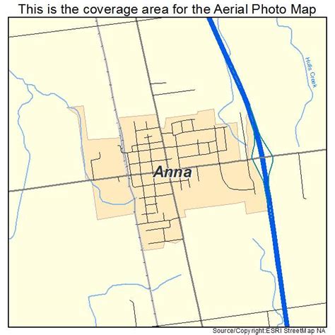 Aerial Photography Map of Anna, OH Ohio