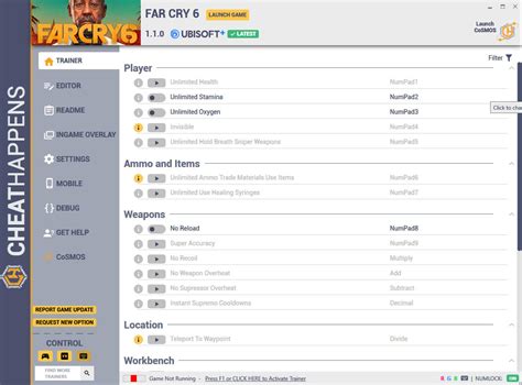 Far Cry 6 Trainer +21 v1.1.0 (Cheat Happens) - GAME TRAINER download pc ...