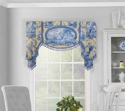 15 Valance Ideas Using Medallion Toile (That Will Inspire You Today) | Custom window treatments ...