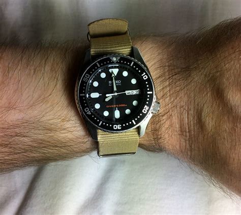 SKX013 on sand Nato strap | no_one119 | Flickr