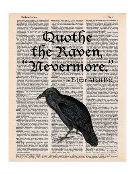 Raven written by Edgar Allen Poe is published on January 29 1845 | Edgar allan poe quote, Poe ...