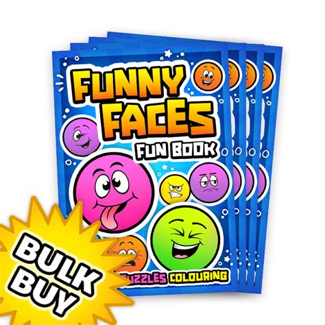 Funny Faces Mini Activity Books x36 ( BULK BUY ) - Kids Stuff For Less