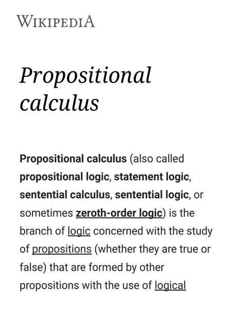 Propositional Calculus | Interpretation (Logic) | Logic