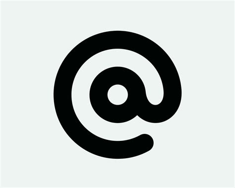 Alias Icon Sign Symbol. Email Mail Mailing Address Message App Internet Service Website ...