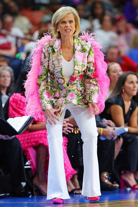 LSU Women's Basketball Coach Kim Mulkey Wears Wild Courtside Outfits