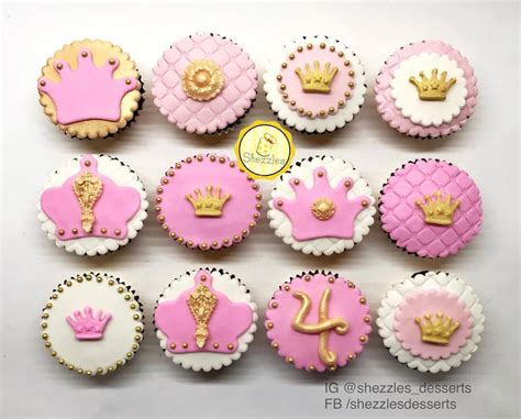 SHEZZLES | Cakes and Pastries: Pink and Gold Princess Theme Cupcakes