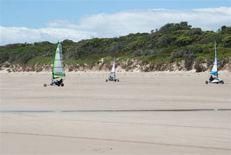 Land Sailing on a Beach in Tasmania Australia Editorial Image - Image of ocean, sailing: 92219810