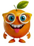 Orange, Fruit, Cartoon, Cut Out Free Stock Photo - Public Domain Pictures