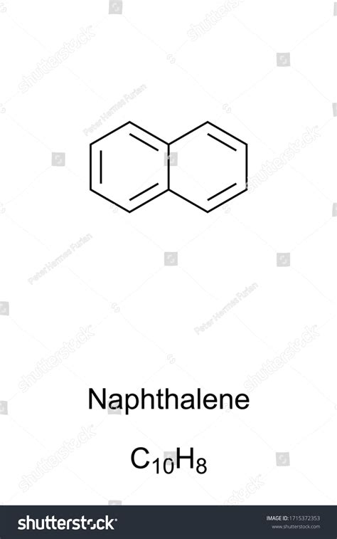 Naphthalene Skeletal Formula Molecular Structure Simplest Stock Vector ...