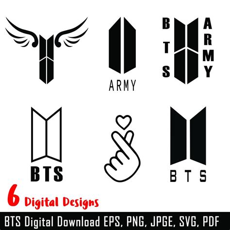 BTS SVG Bundle Pack, Bts Logo Svg, Bts SVG, Bts Cricut, Bangtam Boys Svg Pack, Bts Silhouette ...