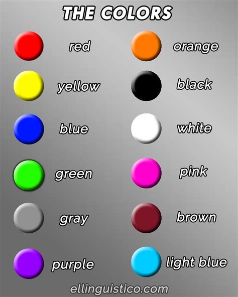 Colors English, Pill, Spanish Colors, School Colors, Preschool