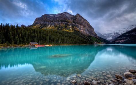 Lake Louise Banff National Park In Canada Wallpaper Hd : Wallpapers13.com