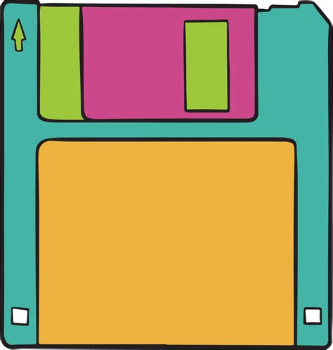 Floppy disk illustration 21940640 Vector Art at Vecteezy