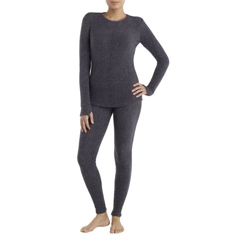 ClimateRight by Cuddl Duds - ClimateRight by Cuddl Duds Women's Stretch Fleece Long Underwear ...