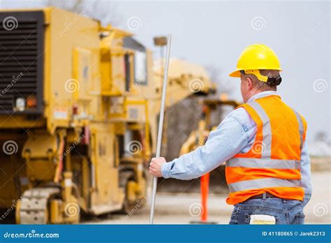 Road Highway Construction Worker Stock Image - Image of road, safety: 41180865