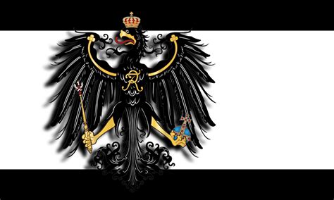 Prussian flag with 3D eagle by Arminius1871 on DeviantArt