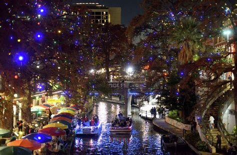 Behold, the San Antonio River Walk Christmas lights