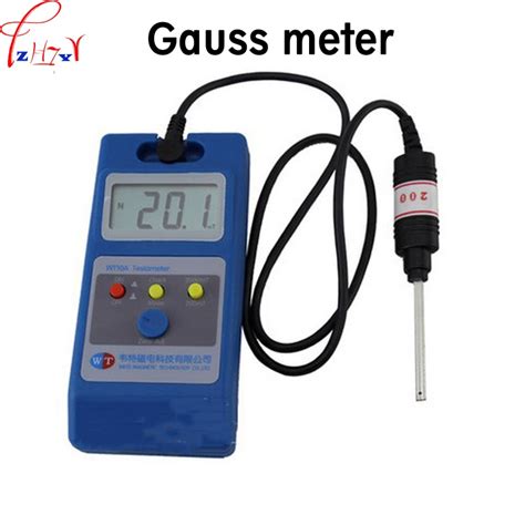 Gauss meter magnetic field strength detector WT10A liquid crystal handheld gauss meter flux ...