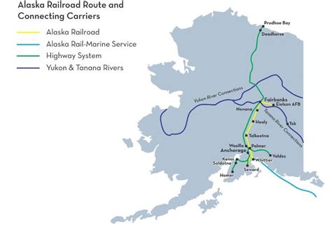 Free Alaska Railroad Map And The 8 Major Railroads In Alaska