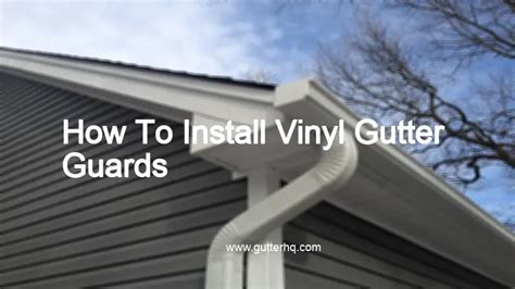 How To Install Vinyl Gutter Guards - Gutter HQ