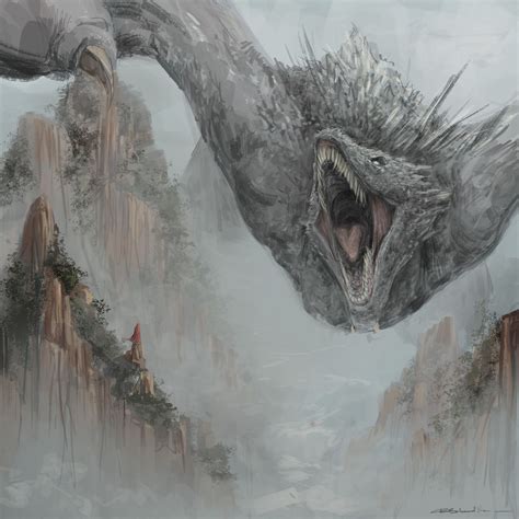 Drogon, Carlos Bobadilla on ArtStation at https://www.artstation.com/artwork/q5lRN Fantasy ...