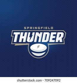 Modern Professional Football Thunder Team Logo Stock Vector (Royalty ...