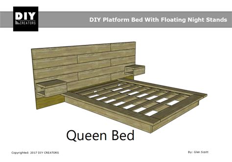 Queen Size Floating Platform Bed Plans - Hanaposy