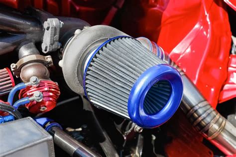 Air Filter with Turbocharger in Racing Car Engine Stock Image - Image of drive, clean: 168717299