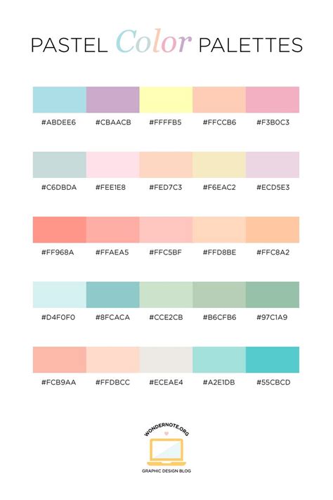 February 2019 - Maker Lex | Pastel colour palette, Color palette challenge, Hex color palette