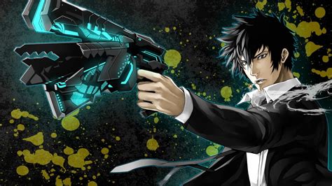 800x600 resolution | man holding gun illustration, Psycho-Pass, Shinya Kogami, anime, anime boys ...