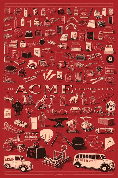 Elaborate Poster Puts All of Wile E. Coyote's ACME Purchases on Your Wall | WIRED